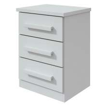 Mesa de Cabeceira 3 Gavetas Frevo M10 Branco - Mpozenato