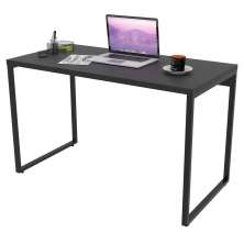 Mesa de Escritório Office 120cm Estilo Industrial Prisma C08 Preto Onix - Mpozenato