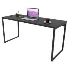 Mesa de Escritório Office 150cm Estilo Industrial Prisma C08 Preto Onix - Mpozenato