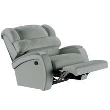 Poltrona do Papai Reclinável Kalie Manual Gatilho FH9 PU Cinza - Mpozenato