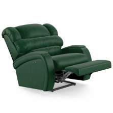 Poltrona do Papai Reclinável Kalie Power Touch Massagem FH9 PU Verde Musgo - Mpozenato