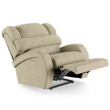 Poltrona do Papai Reclinável Kalie Power Touch USB FH9 Linho Bege - Mpozenato