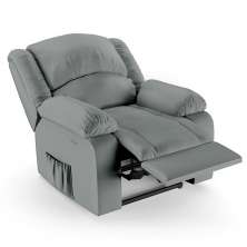 Poltrona do Papai Reclinável Pietra Power Touch FH9 PU Cinza - Mpozenato