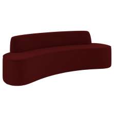 Sofá 2 Lugares para Sala de Estar Living 150cm Koane D06 Veludo Bordô - Mpozenato