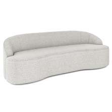 Sofá 2 Lugares para Sala de Estar Living 150cm Theo D06 Bouclê Creme - Mpozenato