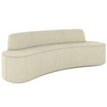Sofá 5 Lugares para Sala de Estar Living 280cm Koane D06 Linho Creme - Mpozenato