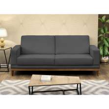 Sofá Living 160cm 2 Lugares Kayrós D05 Suede Cinza - Mpozenato