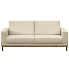 Sofá Living 200cm 3 Lugares Kayrós D05 Suede Bege - Mpozenato