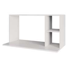 Suporte Micro-Ondas Forno Armário Aéreo 80cm 2 Prateleiras Maya M24 Branco - Mpozenato