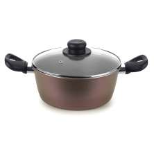 Caçarola com Tampa de Vidro Aura Cobre 21 cm