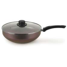 Frigideira com Tampa de Vidro Aura Cobre 28 cm