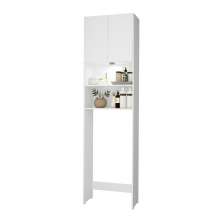  Armário Banheiro com Led para Vaso Sanitário e 2 portas Multimóveis FG3401 Branco
