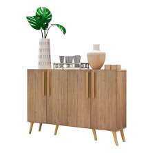 Aparador Buffet 4 Portas Retrô Viena Multimóveis V3606 Rustic/Natural