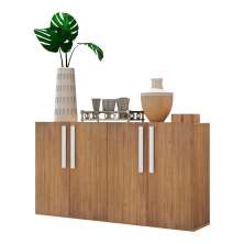 Aparador Buffet 4 Portas Suspenso Viena Multimóveis V3605 Rustic/Branco