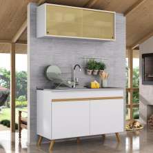 Armário de Compacta 2 peças  Veneza Multimóveis MP2140.156 Branco