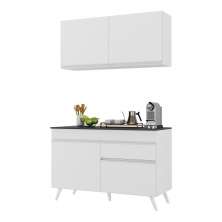 Armário de Cozinha Compacta 120cm Veneza Multimóveis V3687 Branco