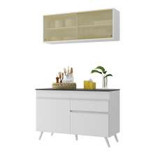 Armário de Cozinha Compacta 120cm Veneza Multimóveis V3688 Branco