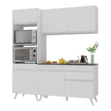 Armário de Cozinha Compacta 182cm Veneza Multimóveis V3694 Branco