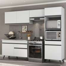 Armário de Cozinha Compacta 4 peças MP3693.964 Veneza Multimóveis Branco