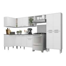 Armário de Cozinha Completa 6 peças Xangai Zouk Multimóveis Branco