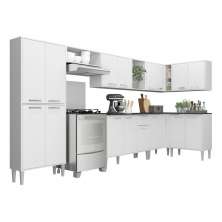 Armário de Cozinha Completa 8 peças Xangai Soul Multimóveis Branco