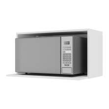 Armário de Cozinha Nicho para Microondas 70 cm Veneza GW Multimóveis MP3737 Branco