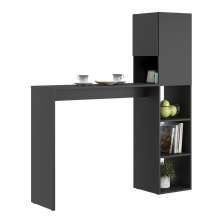Armário de Cozinha/Bancada  com 1 Porta Multimóveis V6004 Preto
