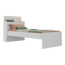 Cama de Solteiro com Colchão Incluso e Baú Embutido Multimóveis MP4232 Branco