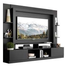 Estante para TV até 65" Multimóveis Oslo FG3395 Preta
