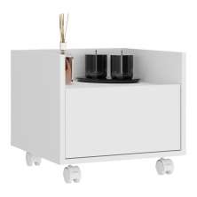 Gabinete Armário Banheiro 40cm com Rodízios Multimóveis V5035 Branco