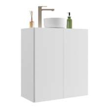 Gabinete Banheiro 2 Portas Suspenso 63cm Multimóveis V5007 Branco