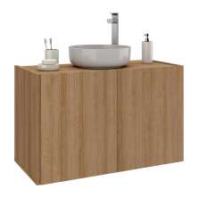 Gabinete de Banheiro 62,5cm Suspenso 2 Portas Multimóveis MP5044 Rustic