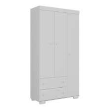 Guarda-Roupas Infantil Flex 3 Portas e 2 Gavetas Algodão Doce Multimóveis MP4245 Branco