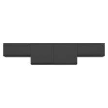 Kit 3 Armários de Cozinha Aéreos 4 Portas Veneza Multimóveis MP2151 Preto