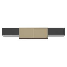 Kit 3 Armários de Cozinha Aéreos 4 Portas Veneza Multimóveis MP2152 Preto/Branco