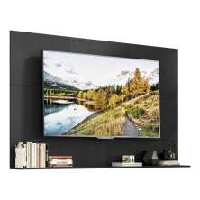 Painel com Suporte TV 65" e Prateleira Amsterdã Up Multimóveis Preto