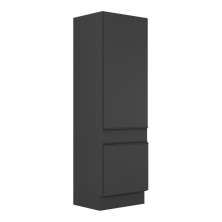 Paneleiro 2 Portas 62cm com Rodapé Veneza Multimóveis V2119 Preto