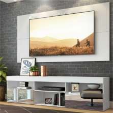 Rack com Painel P/TV até 65" e Espelho Flórida Multimóveis Branco