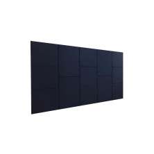 Cabeceira Estofada Casal 13 Blocos Não é Segredo Suede Liso Azul Marinho 140x60