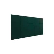 Cabeceira Estofada Casal 13 Blocos Não é Segredo Suede Liso Verde 140x60