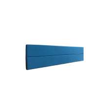 Cabeceira Estofada Casal 2 Blocos Não é Segredo Suede Animale Azul 140x60