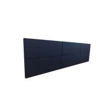 Cabeceira Estofada Casal 6 Blocos Não é Segredo Suede Liso Azul Marinho 140x60