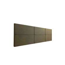Cabeceira Estofada Casal 6 Blocos Não é Segredo Suede Liso Marrom Escuro 140x60
