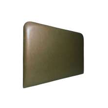 Cabeceira Estofada Casal Orgânica Não é Segredo Esmeralda Marrom Escuro 140x120