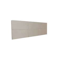 Cabeceira Estofada King 6 Blocos Não é Segredo Suede Amassado Bege Claro 195x60