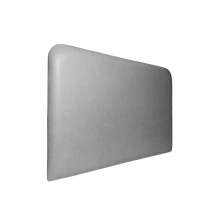 Cabeceira Estofada King Orgânica Não é Segredo Suede Amassado Cinza 195x60