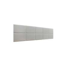 Cabeceira Estofada Queen 10 Blocos Não é Segredo Facto Branco 160x60