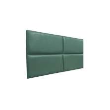 Cabeceira Estofada Queen 4 Blocos Não é Segredo Courvin Verde 160x60