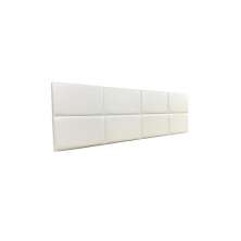 Cabeceira Estofada Queen 8 Blocos Não é Segredo Courvin Branco 160x60