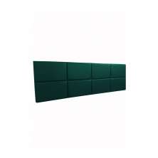 Cabeceira Estofada Queen 8 Blocos Não é Segredo Courvin Verde 160x60
